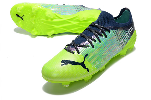 Puma Ultra 1.3 FG/AG - Light Blue/Neon Yellow
