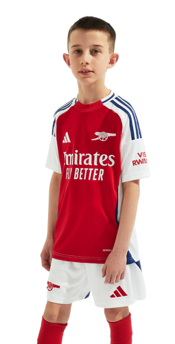 SAKA #7 Arsenal 24/25 Kid's Home Shirt and Shorts - PL Font