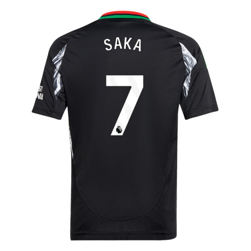 SAKA #7 Arsenal 24/25 Kid's Away Shirt and Shorts - PL Font