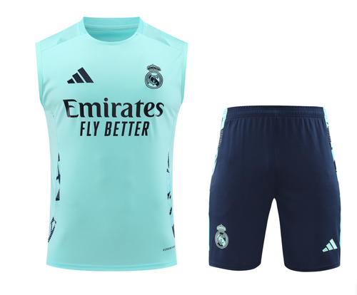 Real Madrid 24/25 Men's Turquoise Training Tank Top