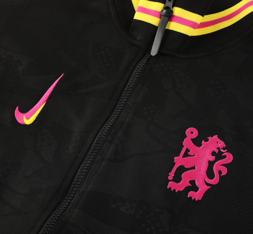 Chelsea 24/25 Men's Black Long Zip Jacket