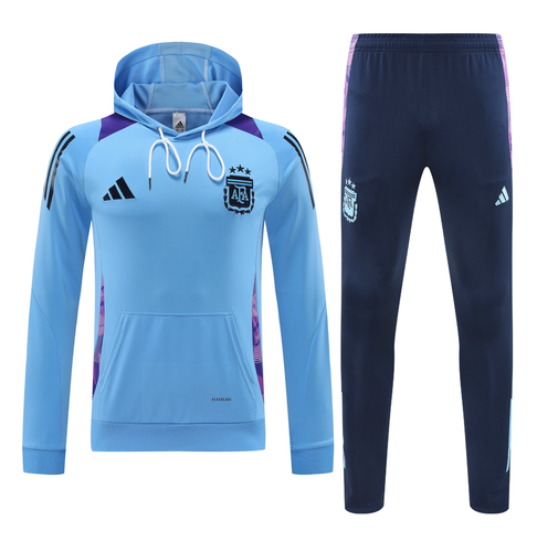Argentina 24/25 Men's Blue Hoodie Tracksuit