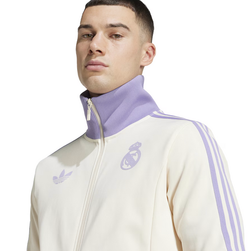 Real Madrid 24/25 Men's Originals White Long Zip Jacket