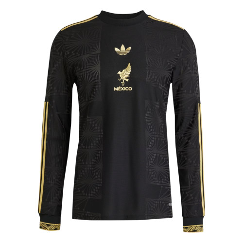 Mexico 2025 Men's Gold Long Sleeve Shirt