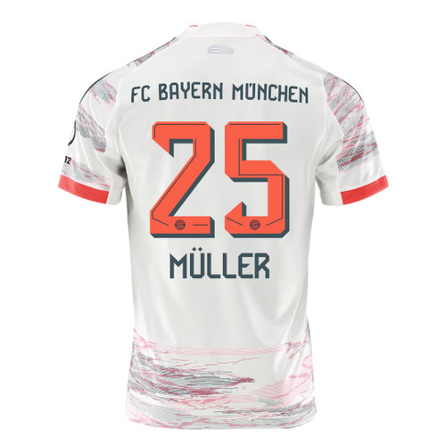 #25 MÜLLER Bayern Munich 25/26 Stadium Men's Away Shirt