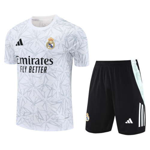 Real Madrid 25/26 Men's Gray Pre-Match Shirt
