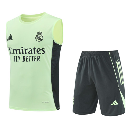 Real Madrid 25/26 Men's Lime Green Training Tank Top
