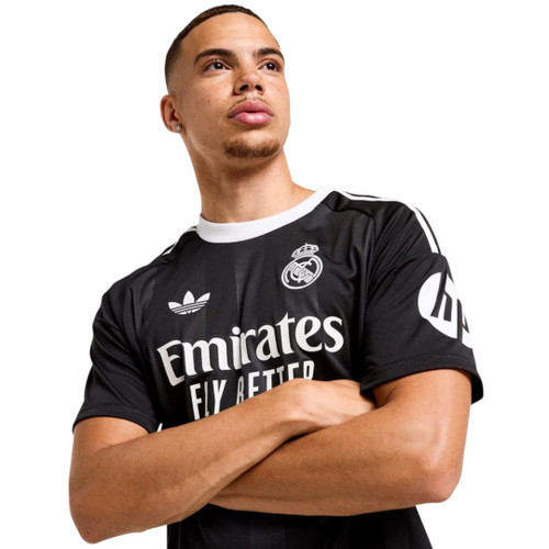 Real Madrid 25/26 Men's Black Goalkeeper Shirt