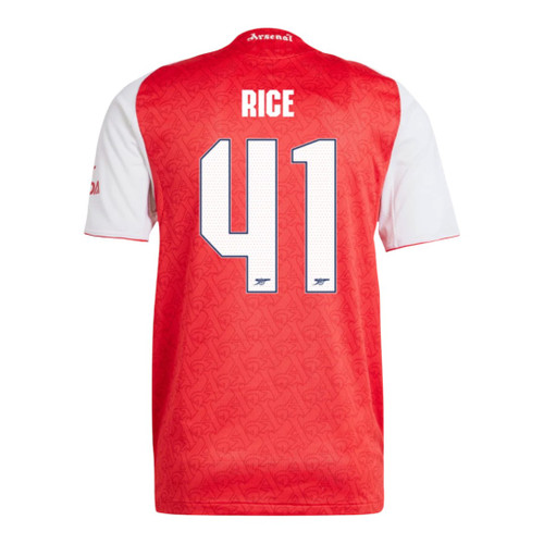 RICE #41 Arsenal 25/26 Authentic Men's Home Shirt - Arsenal Font