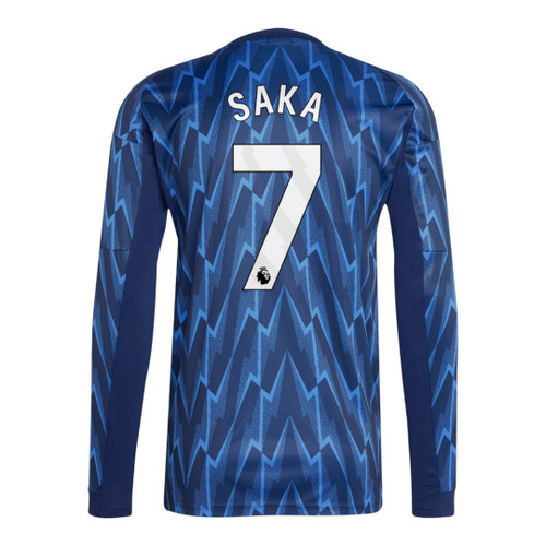 SAKA #7 Arsenal 25/26 Men's Away Long Sleeve Shirt - PL Font