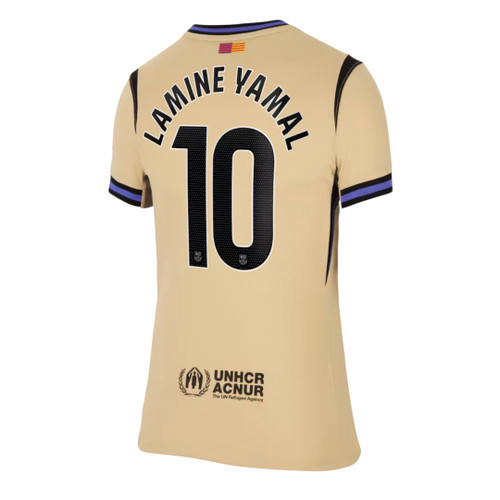 LAMINE YAMAL #10 Barcelona 25/26 Women's Away Shirt - La Liga Font
