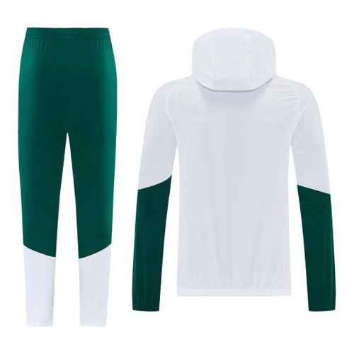 Italy 2026 Men's White Long Zip Windbreaker