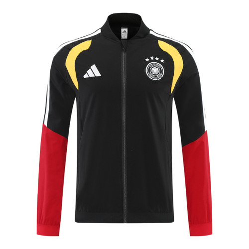 Germany 2026 Men's Black Long Zip Jacket