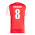 ØDEGAARD #8 Arsenal 25/26 Stadium Men's Home Shirt - Arsenal Font
