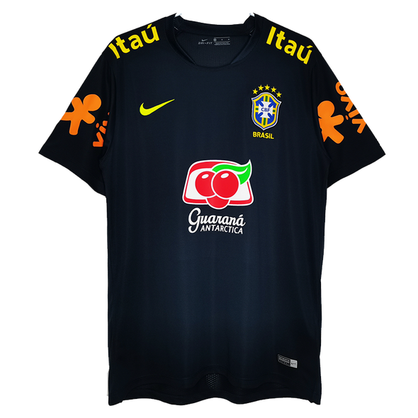 Brazil 18/19 Men's Navy Training Retro Shirt