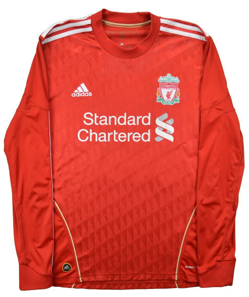 Liverpool 10/11 Men's Home Retro Long Sleeve Shirt