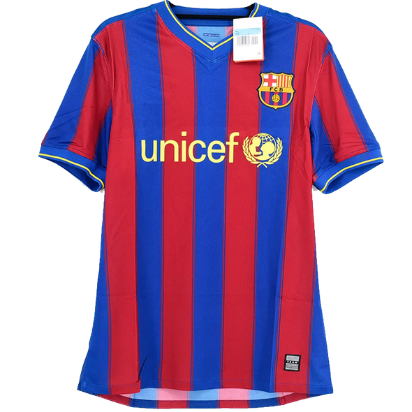 Barcelona 09/10 Men's Home Retro Shirt