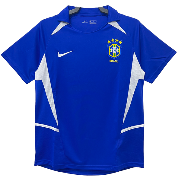 Brazil 2002 Men's Away Retro Shirt