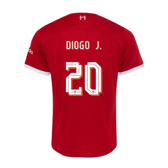 DIOGO J. #20 Liverpool 23/24 Authentic Men's Home Shirt - LFC Font