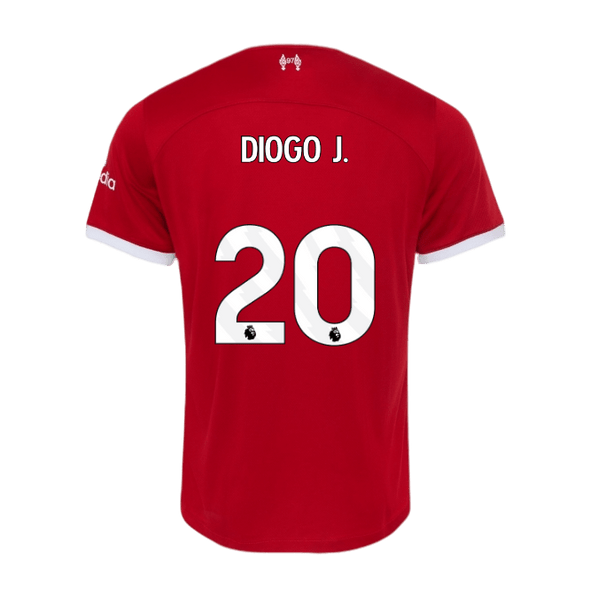 DIOGO J. #20 Liverpool 23/24 Authentic Men's Home Shirt - PL Font