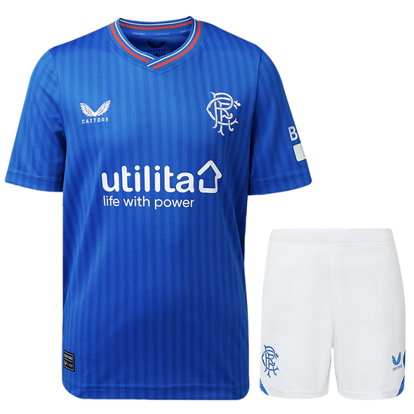 Rangers 23/24 Kid's Home Shirt and Shorts