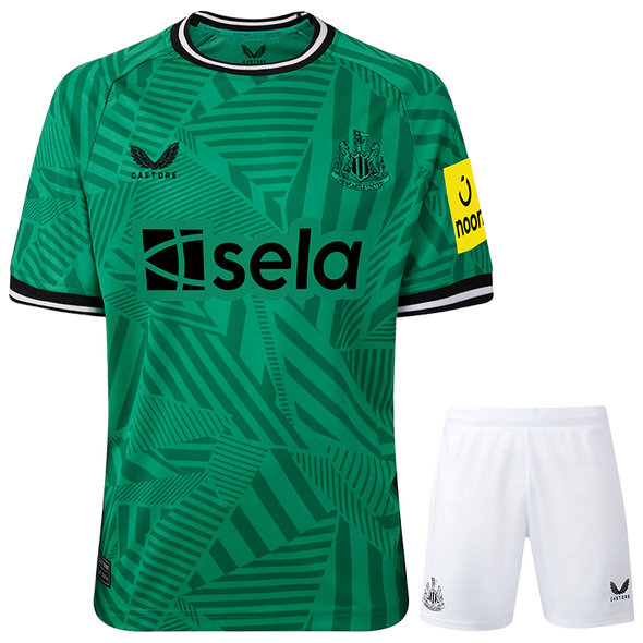Newcastle United 23/24 Kid's Away Shirt and Shorts