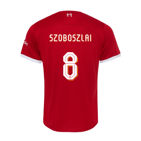 SZOBOSZLAI #8 Liverpool 23/24 Authentic Men's Home Shirt - LFC Font