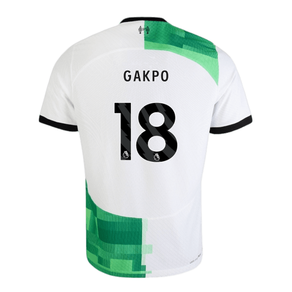 GAKPO #18 Liverpool 23/24 Authentic Men's Away Shirt - PL Font