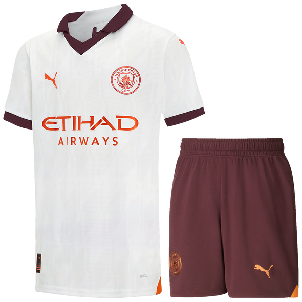 Manchester City 23/24 Kid's Away Shirt and Shorts