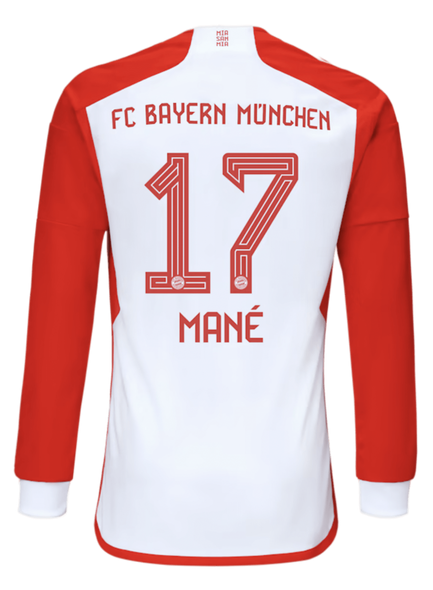 MANÉ #17 Bayern Munich 23/24 Men's Home Long Sleeve Shirt