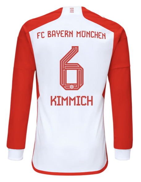 KIMMICH #6 Bayern Munich 23/24 Men's Home Long Sleeve Shirt