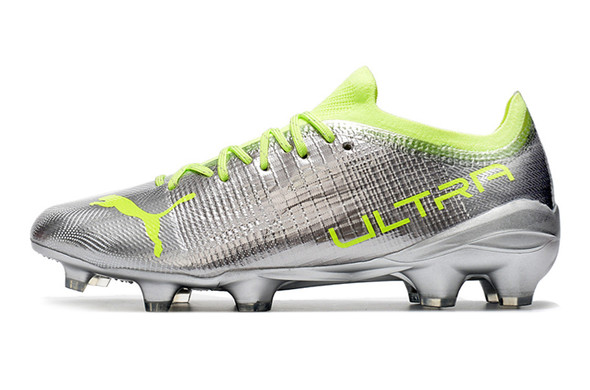 Puma Ultra 1.3 FG/AG - Silver/Neon Yellow