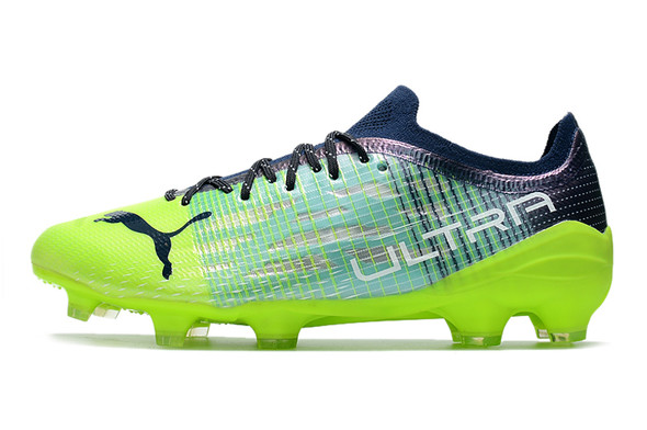 Puma Ultra 1.3 FG/AG - Light Blue/Neon Yellow