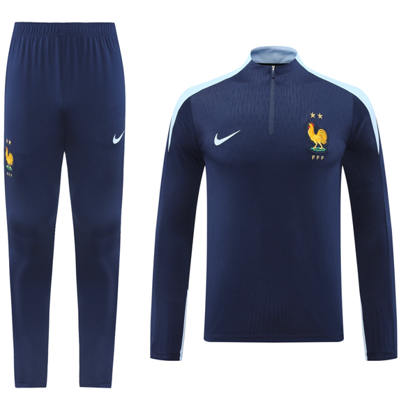 France 2024 Men's Navy Short Zip Tracksuit
