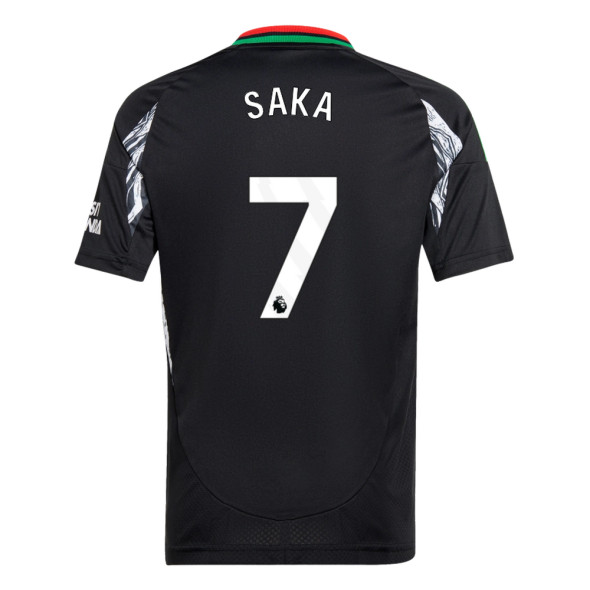 SAKA #7 Arsenal 24/25 Kid's Away Shirt and Shorts - PL Font
