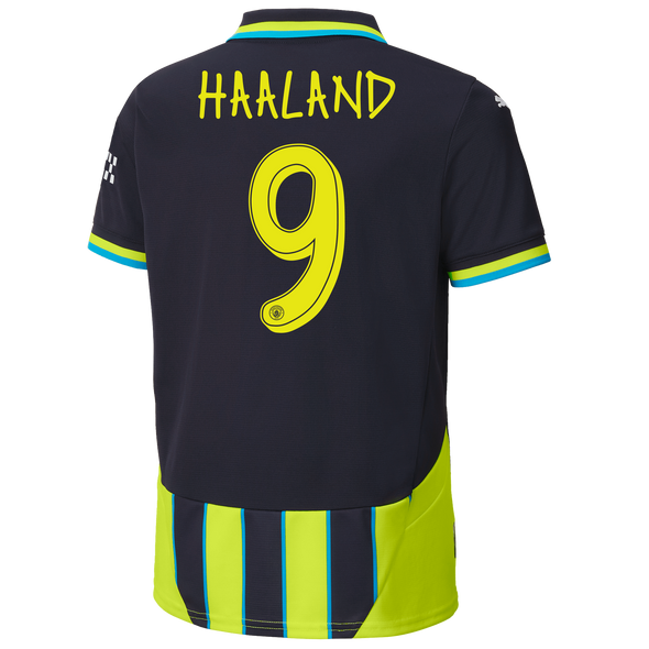 HAALAND #9 Manchester City 24/25 Kid's Away Shirt and Shorts - Man City Font