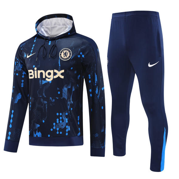 Chelsea 24/25 Men's Navy Pre-Match Hoodie Tracksuit