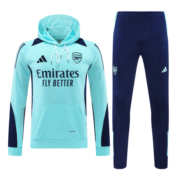 Arsenal 24/25 Men's Turquoise Hoodie Tracksuit