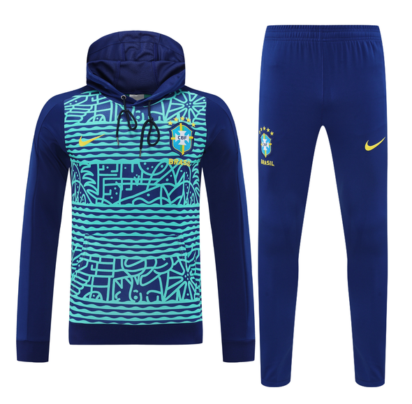 Brazil 24/25 Men's Pre-Match Hoodie Tracksuit