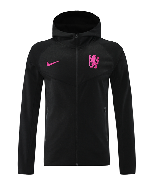 Chelsea 24/25 Men's Black Long Zip Hoodie