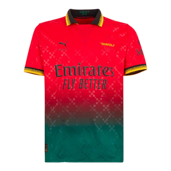 AC Milan x OFF-WHITE™ 24/25 Stadium Men's Red Shirt