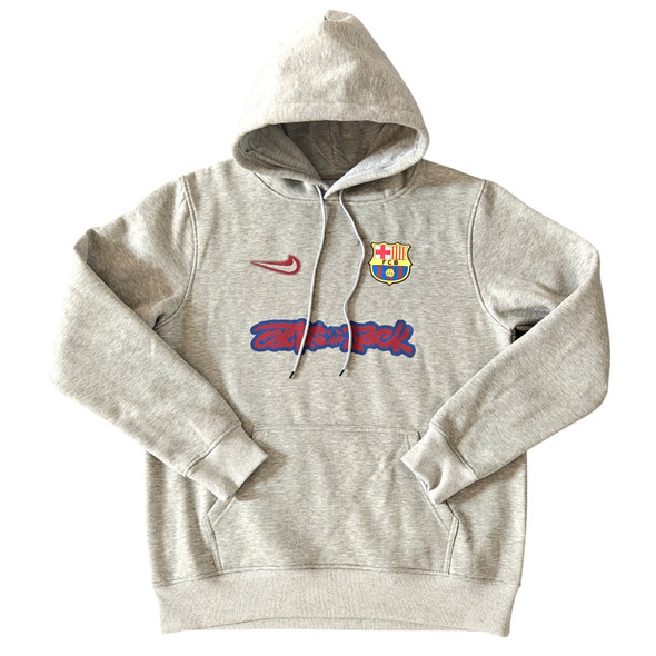 Barcelona x Travis Scott 24/25 Men's Gray Hoodie