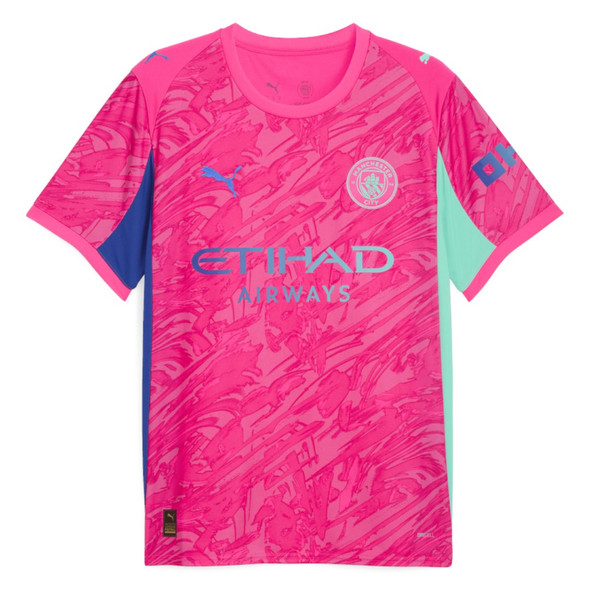 Manchester City 25/26 Kid's Pink Goalkeeper Mini-Kit