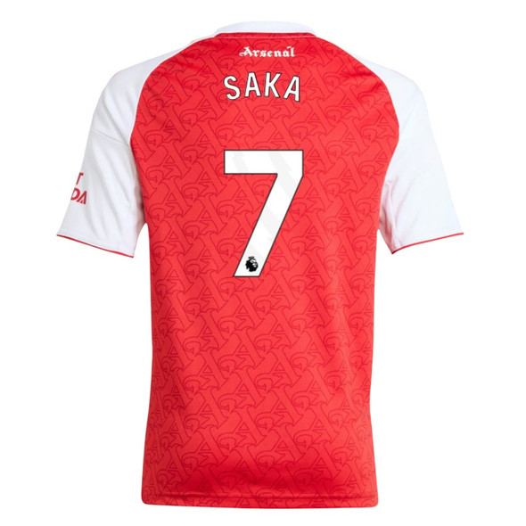 SAKA #7 Arsenal 25/26 Kid's Home Mini-Kit - PL Font