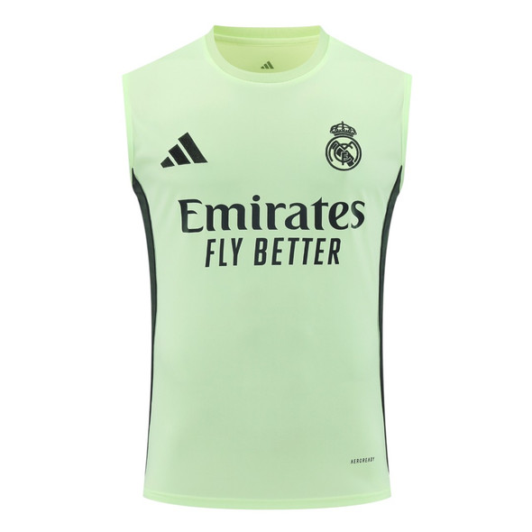 Real Madrid 25/26 Men's Lime Green Training Tank Top