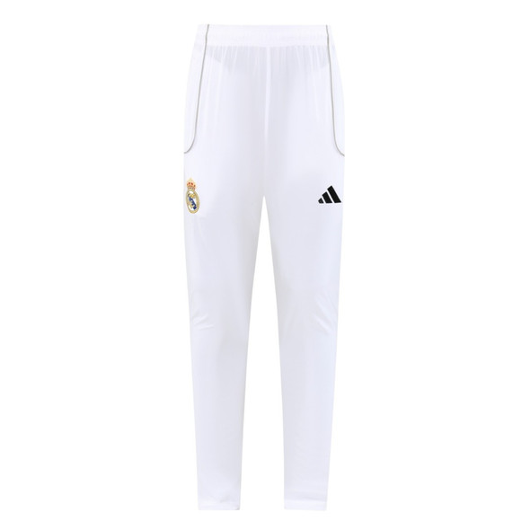 Real Madrid 25/26 Men's White Long Zip Windbreaker