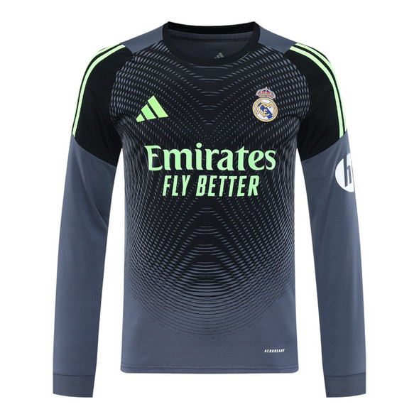 Real Madrid 25/26 Men's Gray Goalkeeper Long Sleeve Shirt