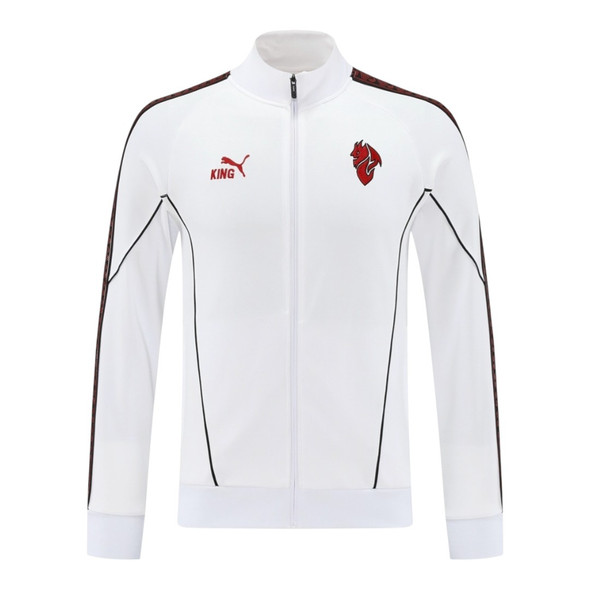 AC Milan 25/26 Men's White Long Zip Jacket