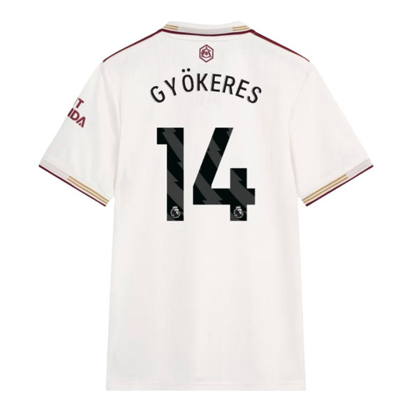 GYÖKERES #14 Arsenal 25/26 Authentic Men's Third Shirt - PL Font