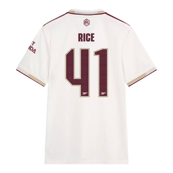RICE #41 Arsenal 25/26 Authentic Men's Third Shirt - Arsenal Font